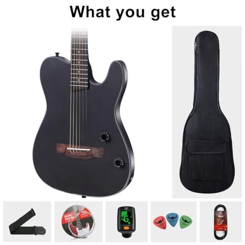 Bullfighter サイレントギター アコースティックギタートラベル 静粛性初心者 練習 スチールギター弦 エ コギターフォーク内蔵ピックアップシステムを搭載 スチール弦k 6 po