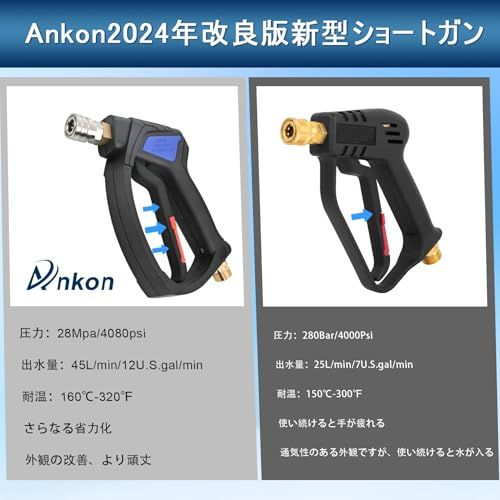 新登場省力ショートガン 旧モデルよりも半分の力できるで操作 真鍮 ケルヒャーショートガン 高圧洗浄ショートガン ケルヒャーノズル 洗車 高圧4080 PSIケルヒャー Karcher KシリーズK 2 K 3 4 5 03 dcdbd 9