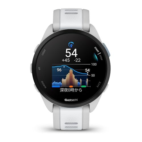 ガーミン GARMIN Forerunner 165 ランニングウォッチ ロングバッテリー 超軽量 高精度GPS 色鮮やかなAMOLEDタッチディスプレイ アプリと連携してデータ管理 睡眠スコア Body Battery計測 Music保存機能 有 無 m