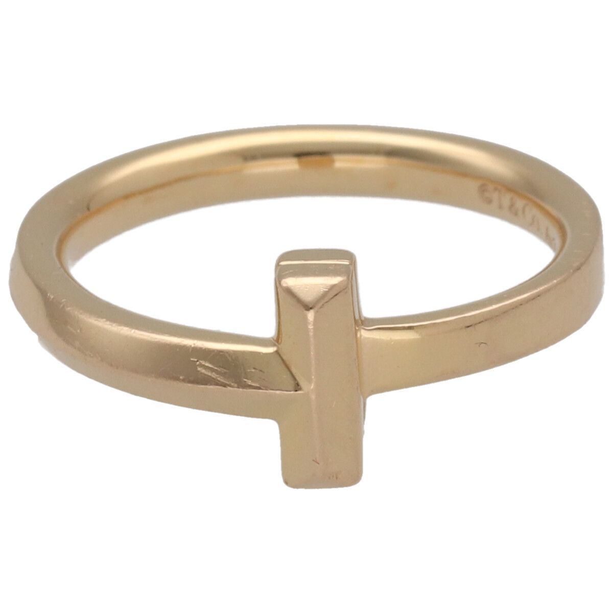 Tiffany ＆ Co ティファニー Tワンリング 約8号 K 18 RG ローズゴールド PG ピンクゴールド 指輪 アクセサリー RS