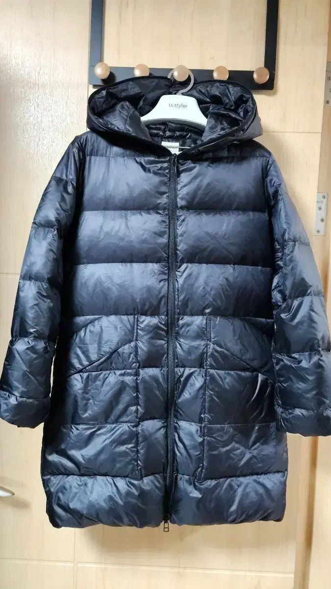 プリーツプリーズ イッセイミヤケ ダウンジャケット ロング丈 ブラック 55 66