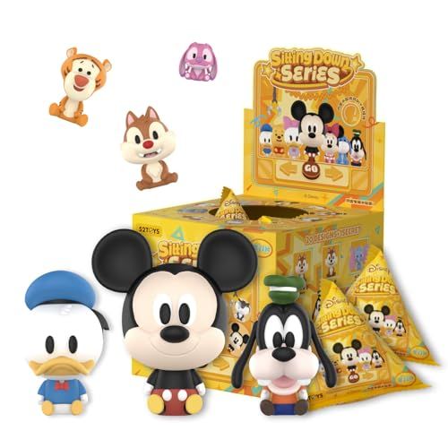 52 TOYS Disney Mini Sitting Down お座り シリーズ 全20種BOX ブラインドボックス フィギュア ガチャガチャ コレクション おもちゃ 塗装済み コレクター のギフトに最適 4 cm BOpo