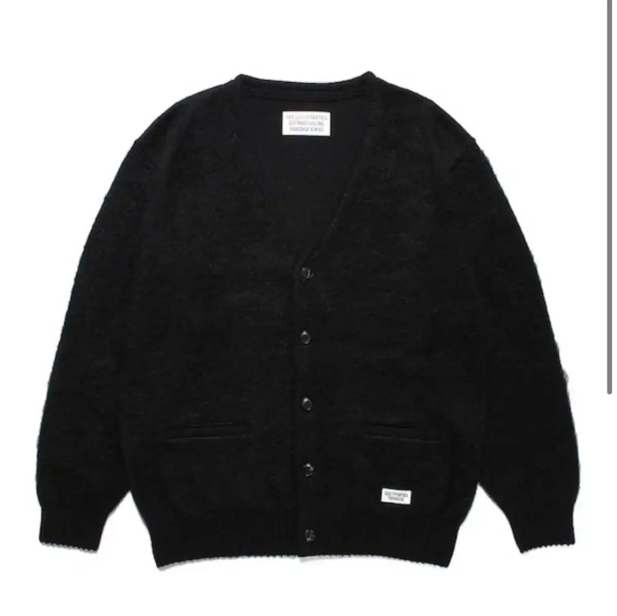 M 22 FW ワコマリア モヘア カーディガン ブラック