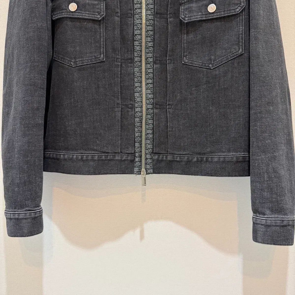 DIOR(ディオール) オブリーク ブラックデニムジャケット DIOR(ディオール) オブリーク ブラックデニムジャケット 50サイズ