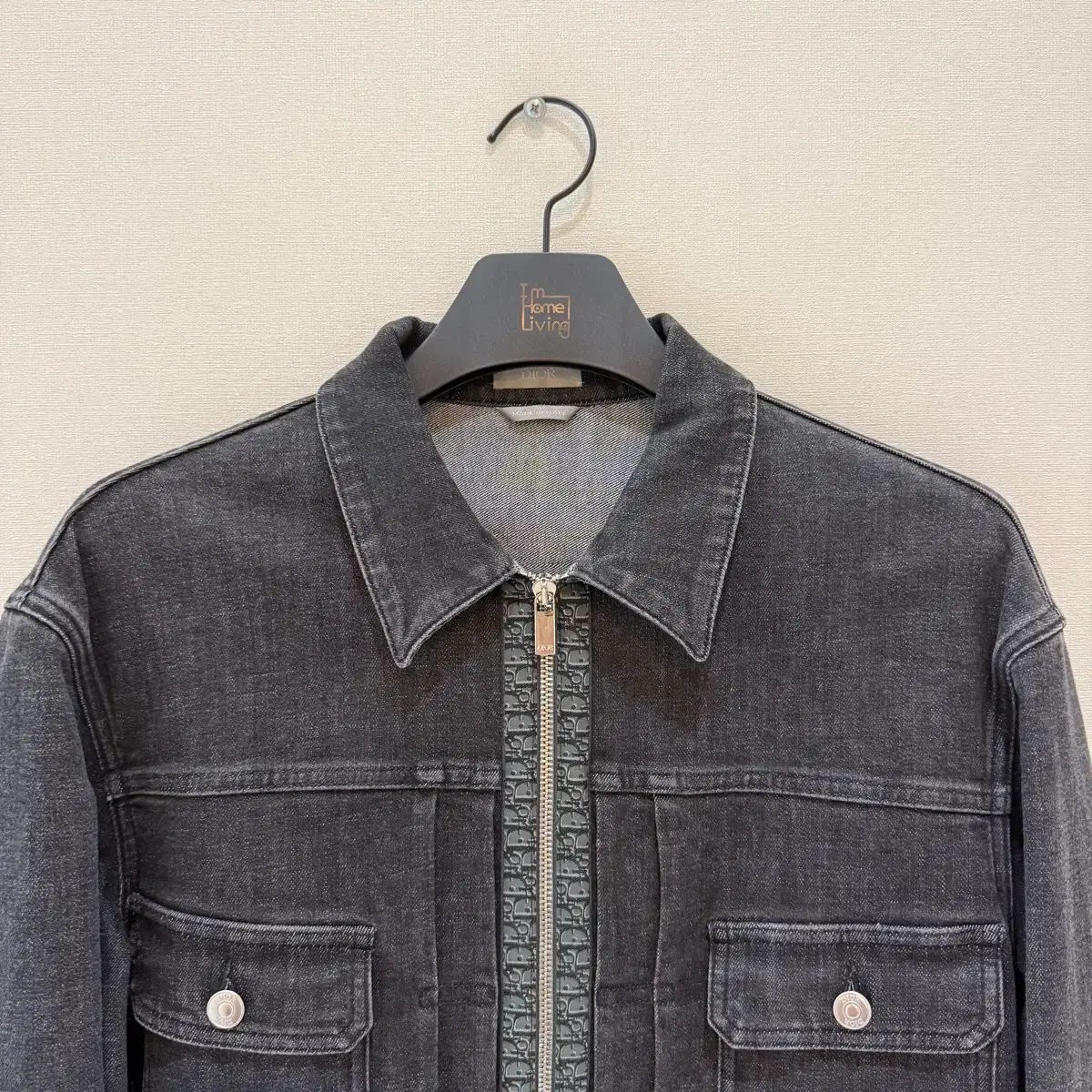 DIOR(ディオール) オブリーク ブラックデニムジャケット 50サイズ ディオール オブリーク ブラックデニム デニム ジャケット