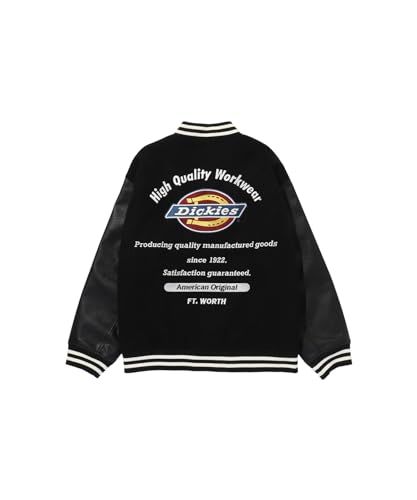 Dickies ディッキーズ スタジャン メンズ 異素材 配色切替 ポケット スタジアムジャケット アウター m