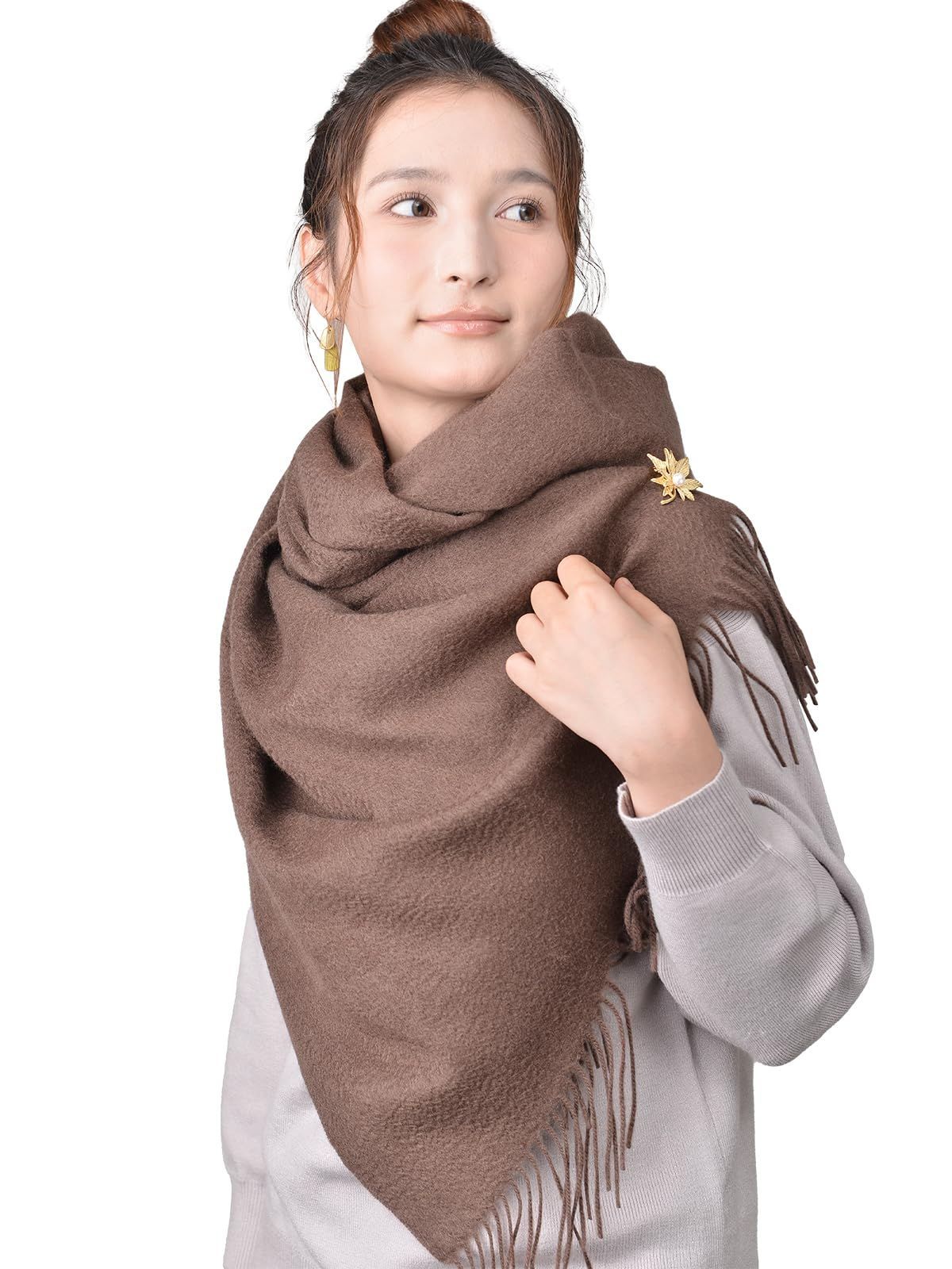 24時間以内発送 冬 秋 ギフト ふわふわ 無地 プレゼント チェック 女性 白 カシミヤマフラー 大判 ストール 100％ カシミヤ レディース 200 cm 60 マフラー WEISHY
