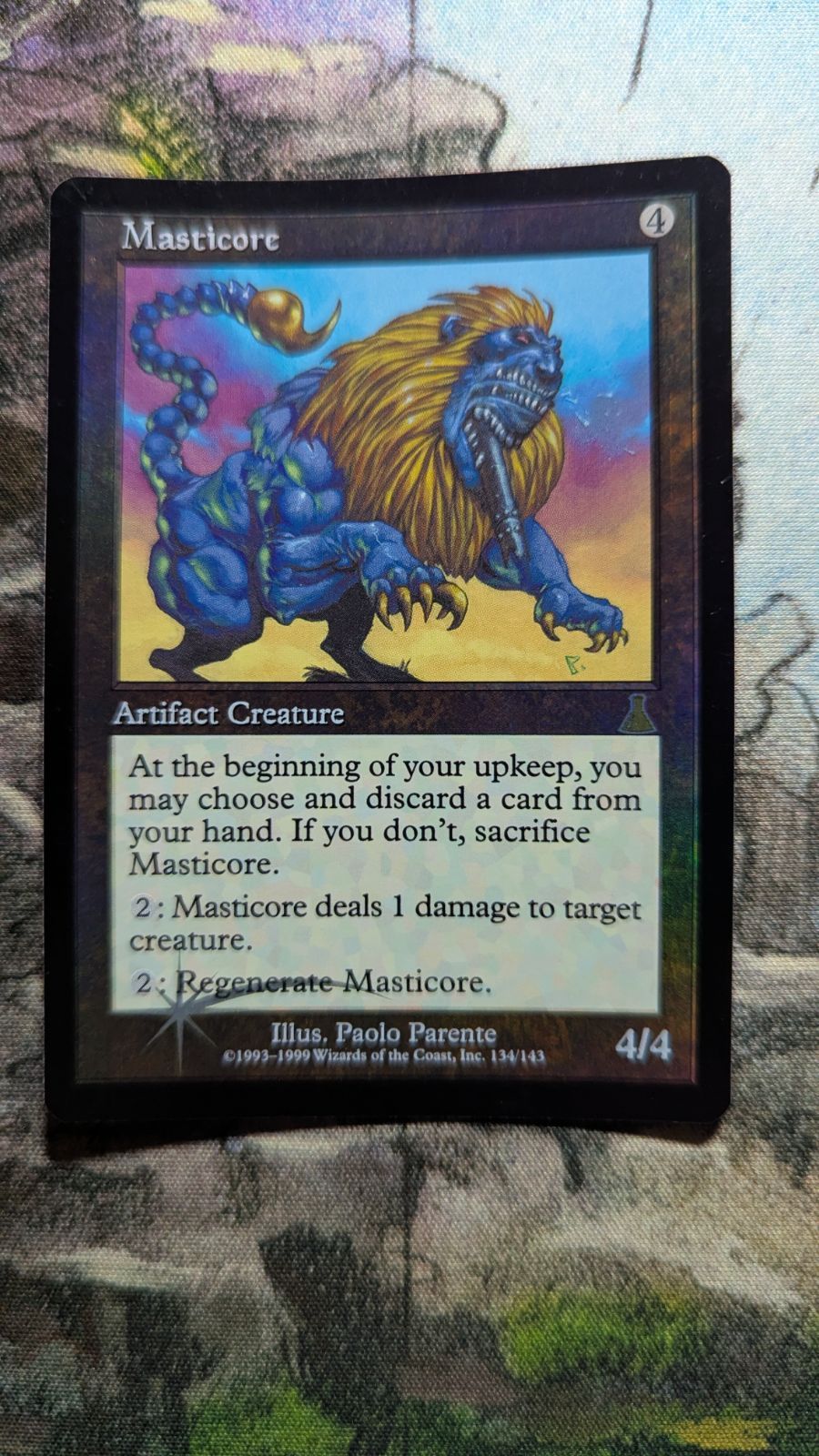 mtg マスティコア　英語版foil　psa6 MTG マスティコア 旧枠 foil 英語 - メルカリ