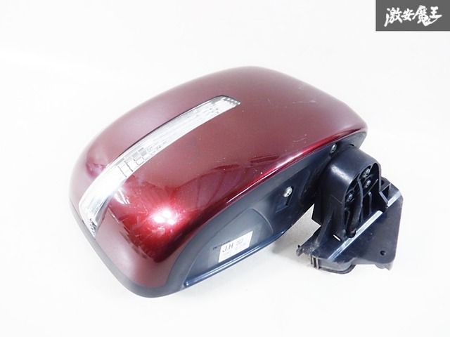 【動作OK！】スズキ純正 MH34S ワゴンR ドアミラー サイドミラー 7ピン ウインカー付 右 右側 運転席側 クラッシーレッド ZJR 棚