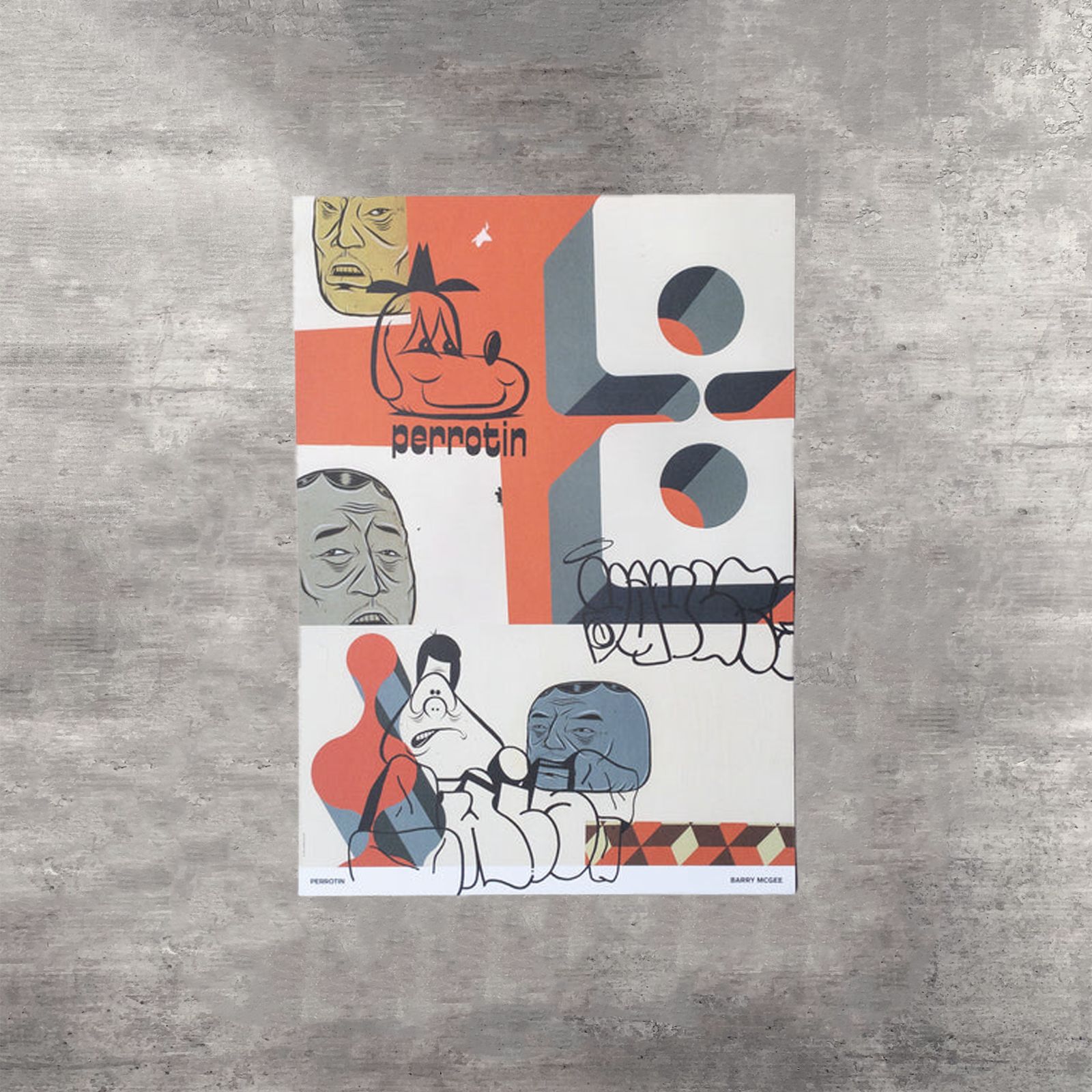 額装ポスター Barry McGee バリー・マッギー エキシビジョンポスター Barry McGee 