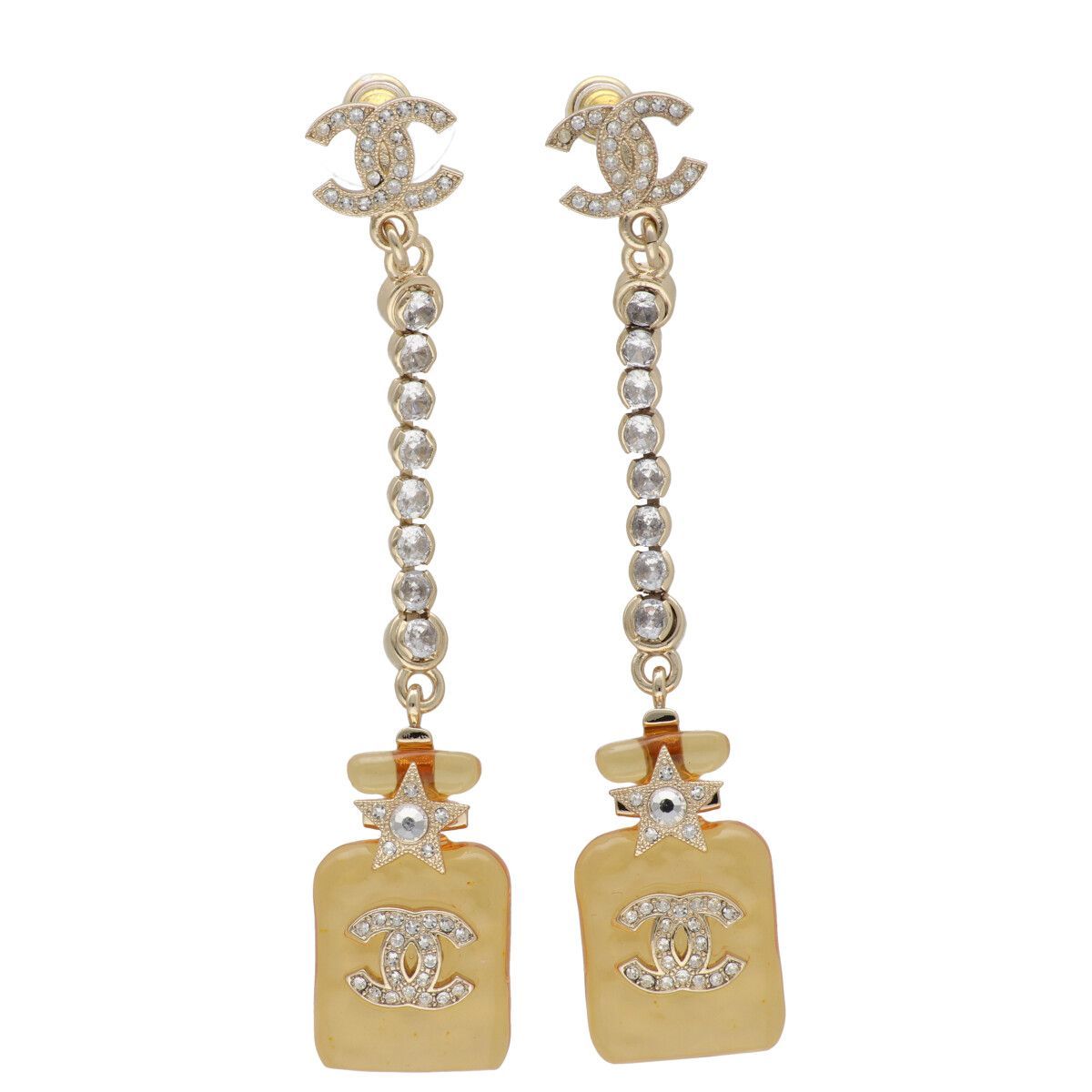 CHANEL シャネル バレッタ ピアス B 23 S パヒュームボトル 両耳 YM