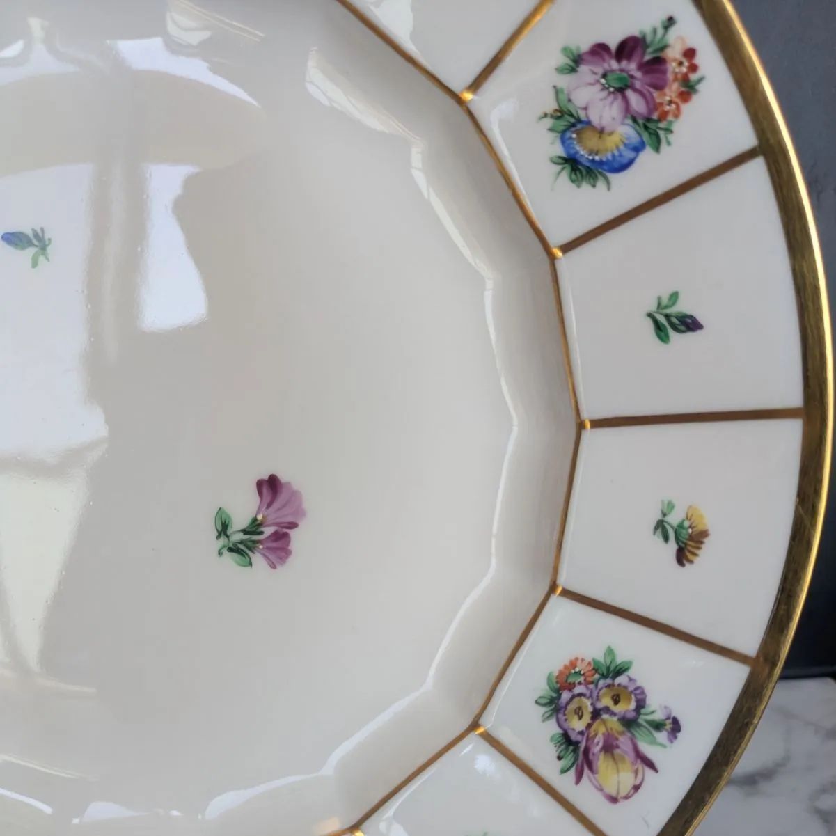 高級ライン 24㎝ ロイヤルコペンハーゲン ヘンリエッテ 大皿 金彩 北欧