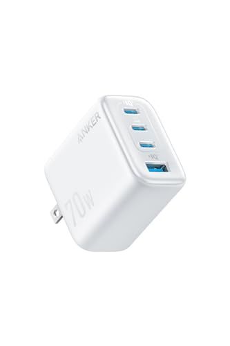 Anker Zolo Charger 70 W 4 Ports ホワイト PD対応 PSE技術基準適合 iPhone シリーズ Air MacBook Windows PC iPad Galaxy Android スマートフォン ノートPC 各種 そ m
