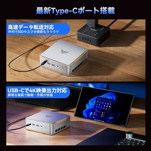 NiPoGi ミニpc 【コスパ最高3300U搭載・N150より速い】 AMD Ryzen