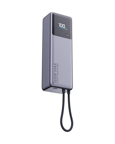 Xiaomi 165 W Power Bank 10000 最大出力165 2台同時超高速充電 USB Cケーブル内蔵 小型 大容量 本体90 W急速充電 カラーディスプレイに充電情報表示 PSE認証済 iPhone iPad Android各種スマートフォ m