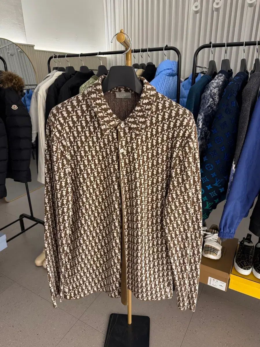 ディオール オブリーク ニットシャツ L