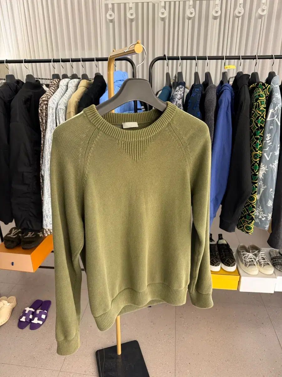 ディオール インサート ニット カーキ M