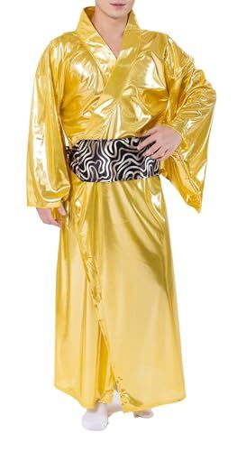 シダーエイト 踊る 金色のお侍さん コスプレ 和服 着物 着流し イベント 仮装 衣装 コスチュームpo