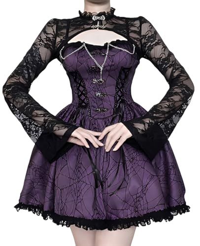 KALAOK ゴシック ワンピース ゴスロリ ロリータ 原宿系 JSK 森ガール コスチューム 仮装 舞台衣装 小悪魔 パーティー イベント 撮影po