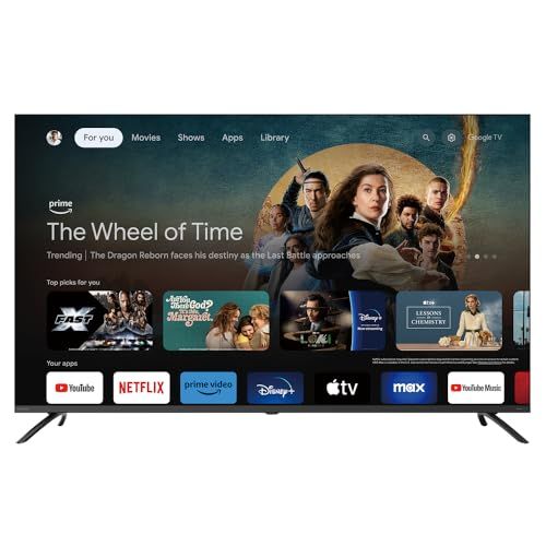 オリオン スマートテレビ 55 V型 4 K 液晶 Google TV HDR 10対応 Dolby Audio You Tube NETFLIX Prime video m