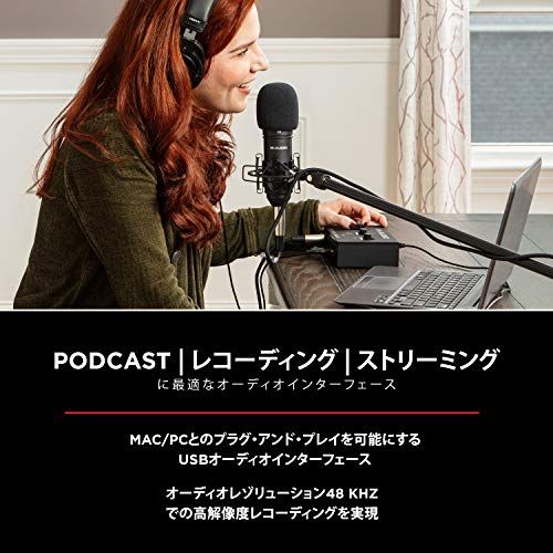 M Audio USBオーディオインターフェース 音楽制作ソフト付 Mac Win 再生 ライブ配信 宅録 コンボジャック Track Solo オーディオインターフェイス DTM DAW 楽器 機材