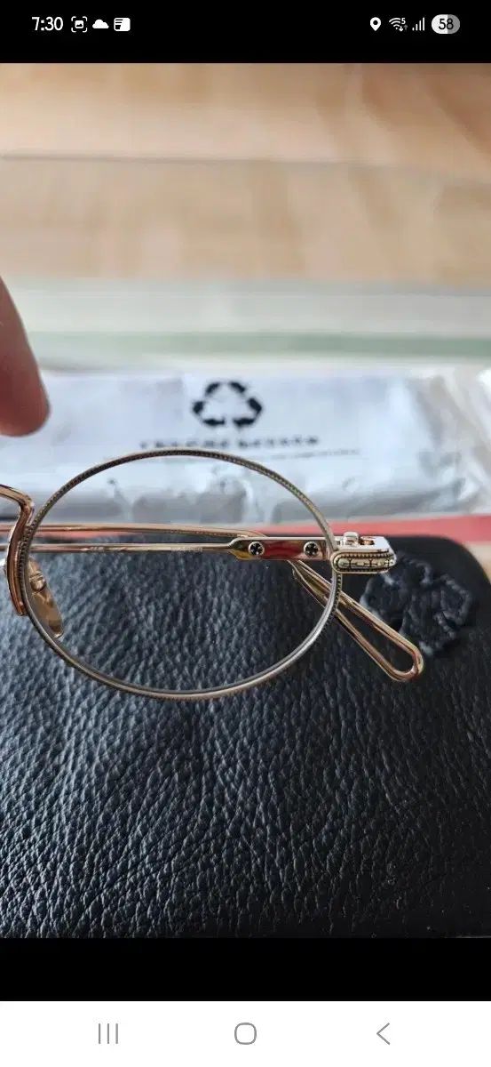 クロムハーツ clapper GOLD シルバー メガネ