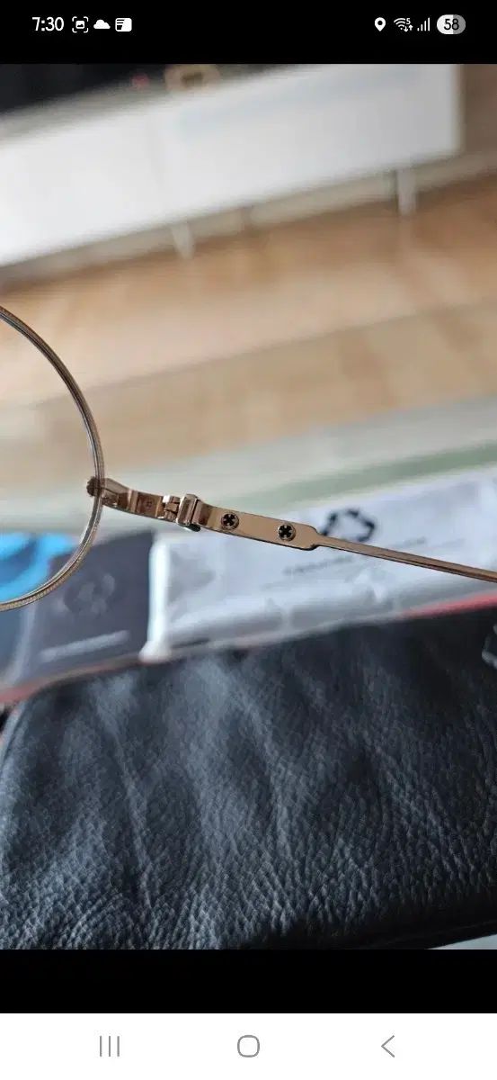 シルバー メガネ