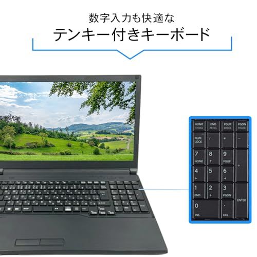 整備済み品 ノートパソコン 富士通 A 579シリーズ 第8世代 Core i 5 ノートPC メモリ16 GB SSD 512 MS Office 2019 Windows 11 Bluetooth DVD USB WIFI HDMI m