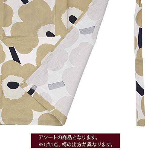 marimekko エプロン Pieni Unikko ウニッコ オフホワイト ベージュ ダークブルー 069907 185 83 5 cm 並行輸入品 m エプロン エプロン 三角巾