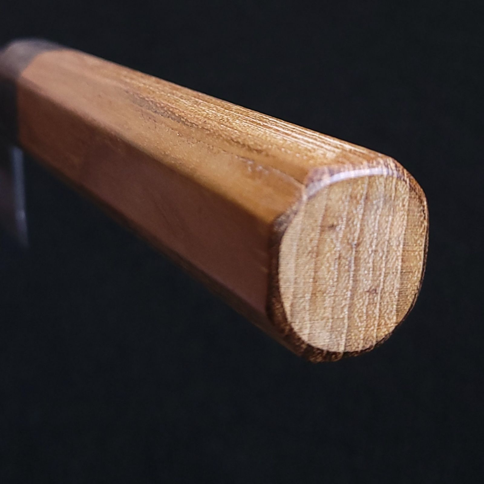 青紙スーパー 黒打 菜切包丁 165㎜ G9372 チーク柄 月光作 1点物 青紙スーパー 黒打 菜切包丁 165㎜ G9372 チーク柄 月光作 1点物