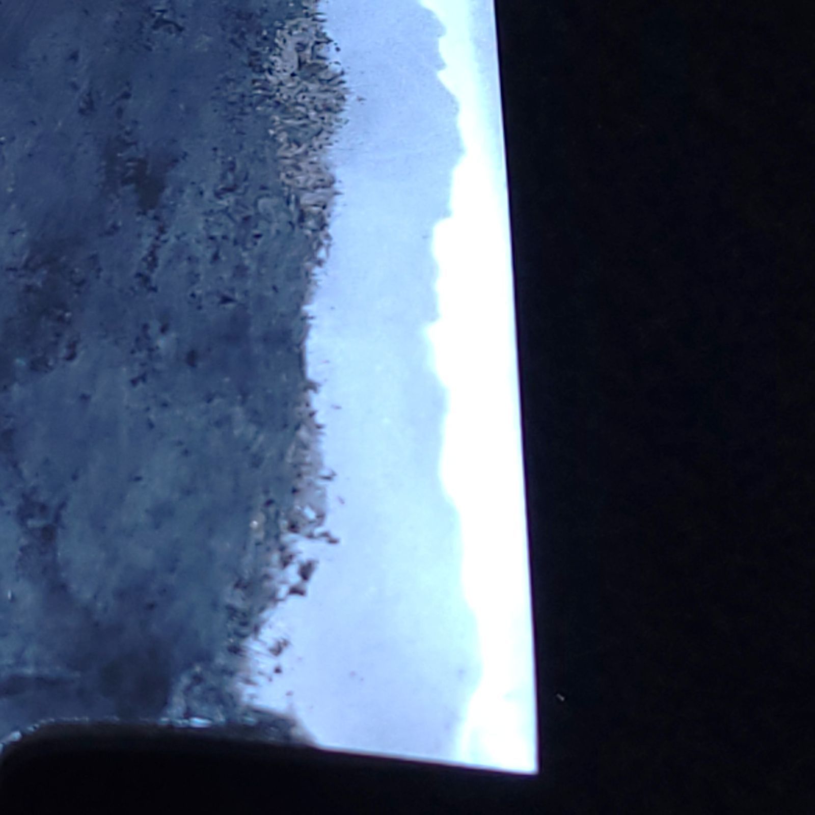 青紙スーパー 黒打 菜切包丁 165㎜ G9372 チーク柄 月光作 1点物