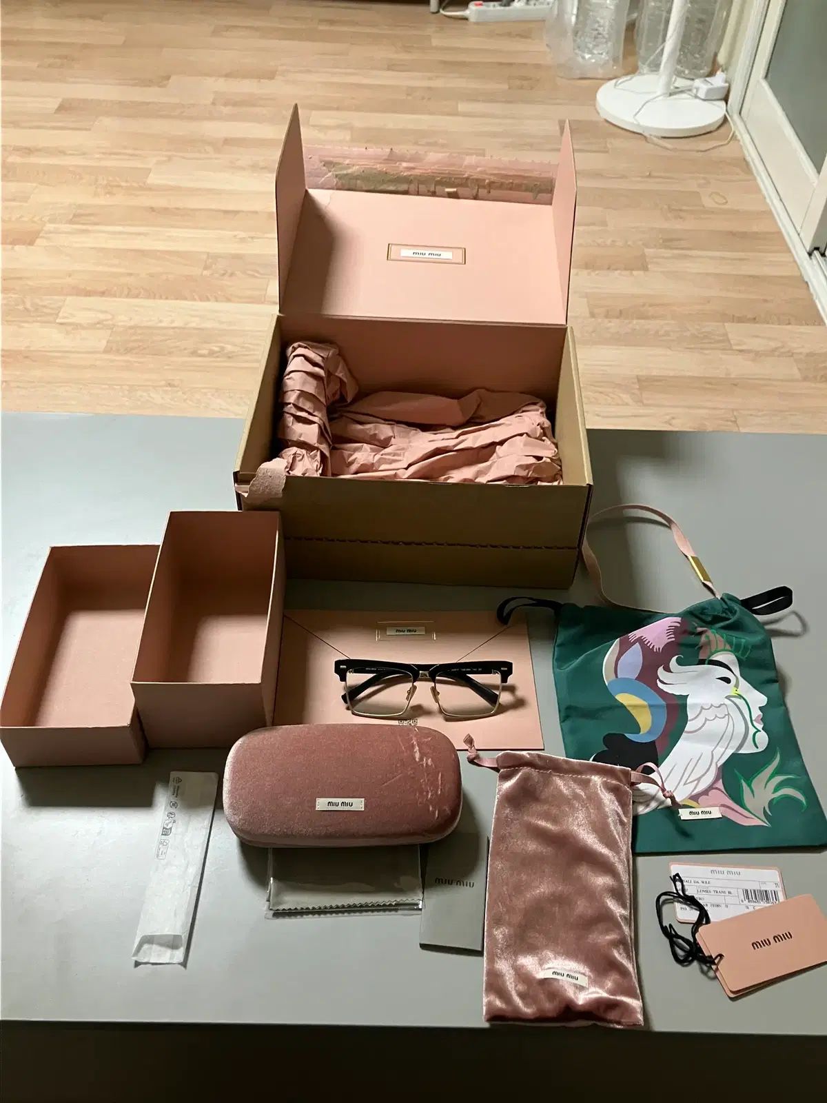 ミュウミュウ ブローフレーム メガネ SMU 10 Z