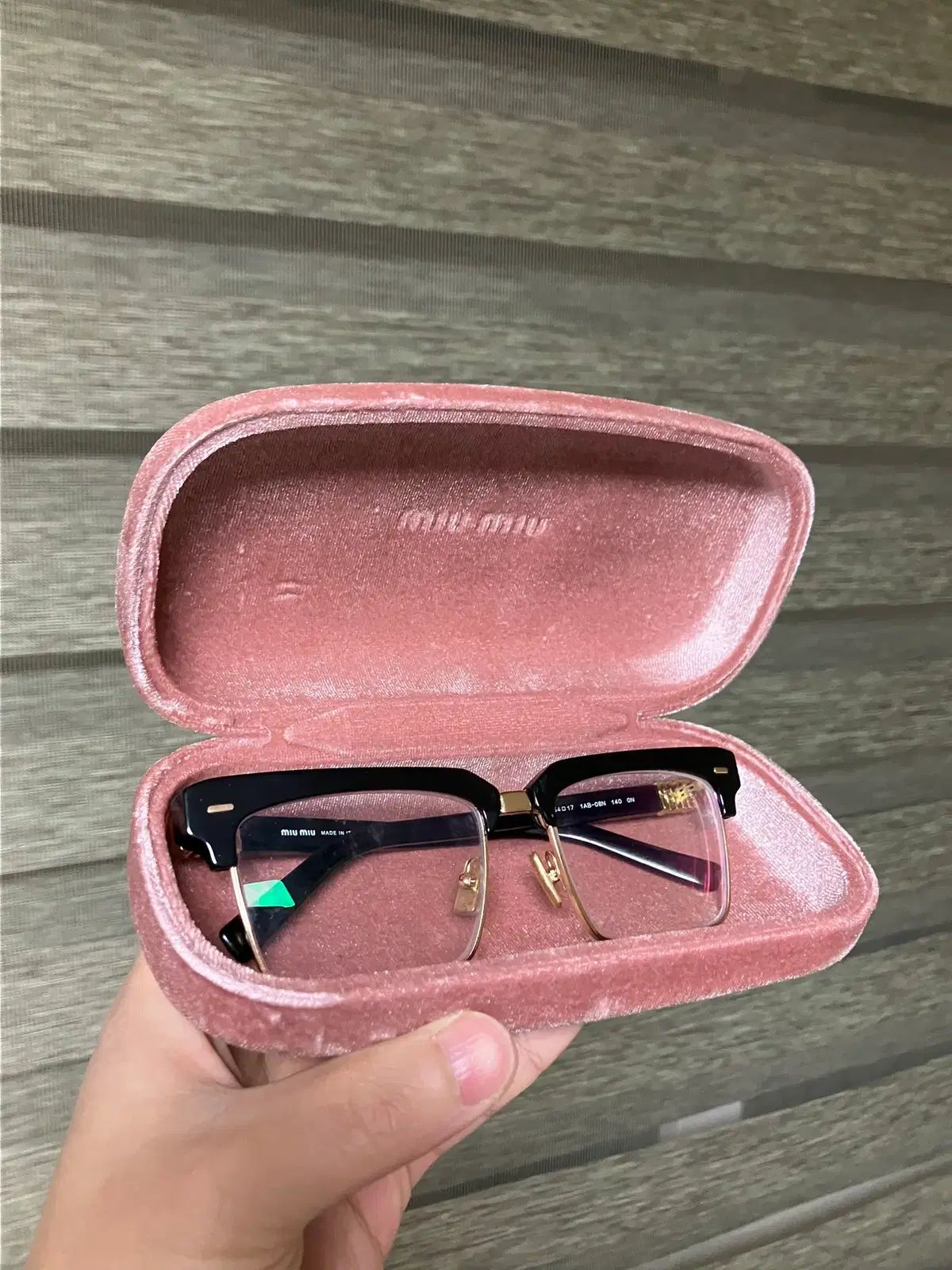 ミュウミュウ ブローフレーム メガネ SMU 10 Z