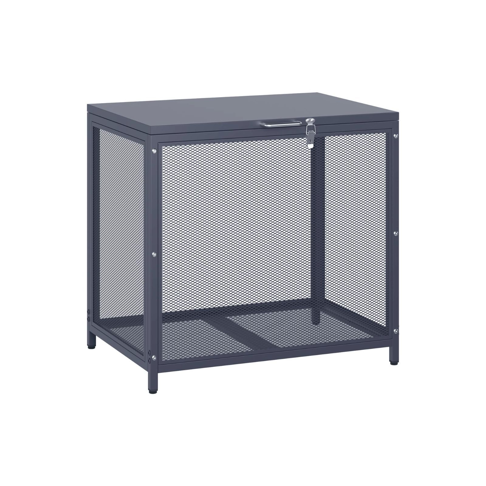 容量168 L 庭用 ゴミ荒らし防止 野良猫対策 カラスよけ 大容量 ごみ集積所 通気性 収集ボックス 屋外 ゴミ箱 メッシュデザイン 屋外ゴミ収納庫 OSJ