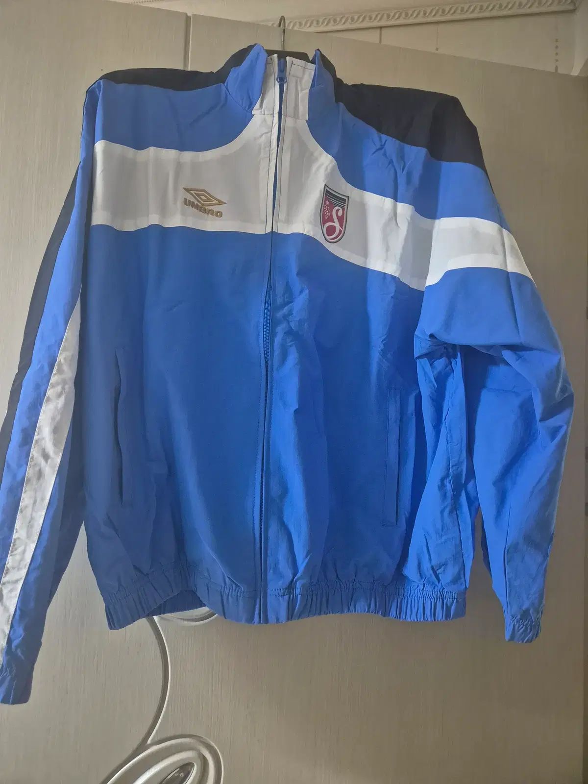 S シュプリーム x アンブロ トラックジャケット ブルー 23 SS