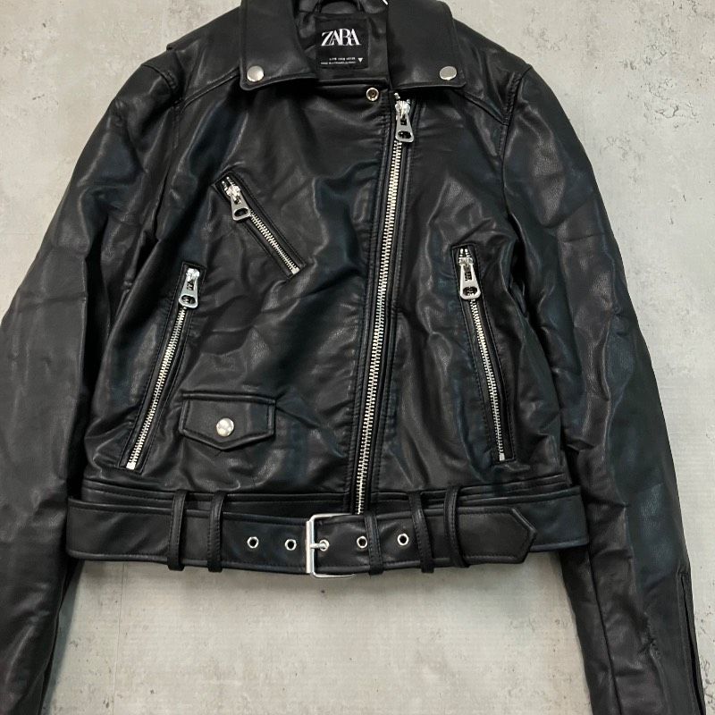 ZARA ザラ ライダースジャケット レザージャケット ダブルライダース