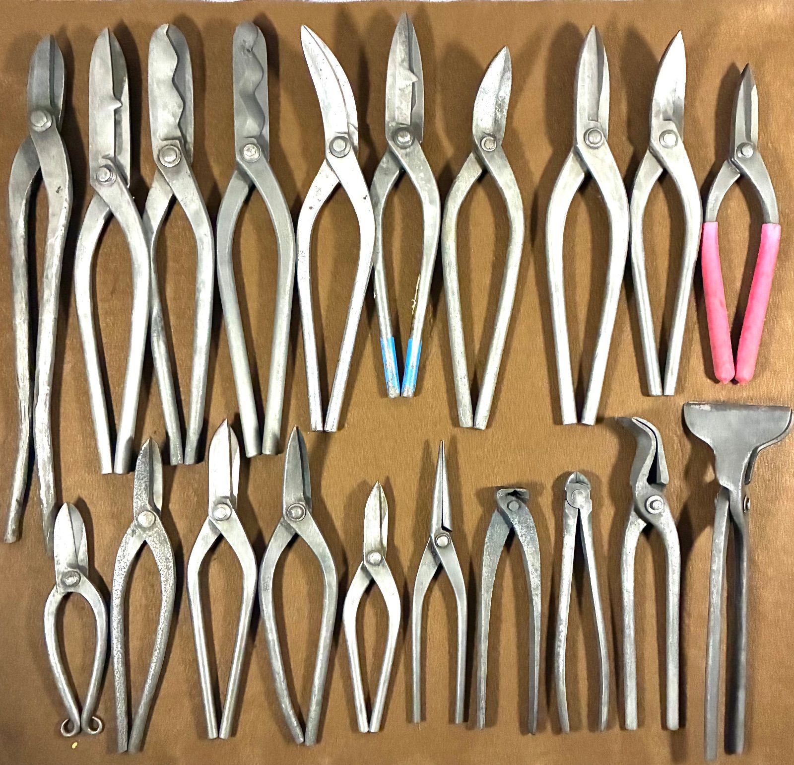 まとめ売り 板金ハサミ 金切り鋏 各種20本 み 盛光 辻光 千吉 等