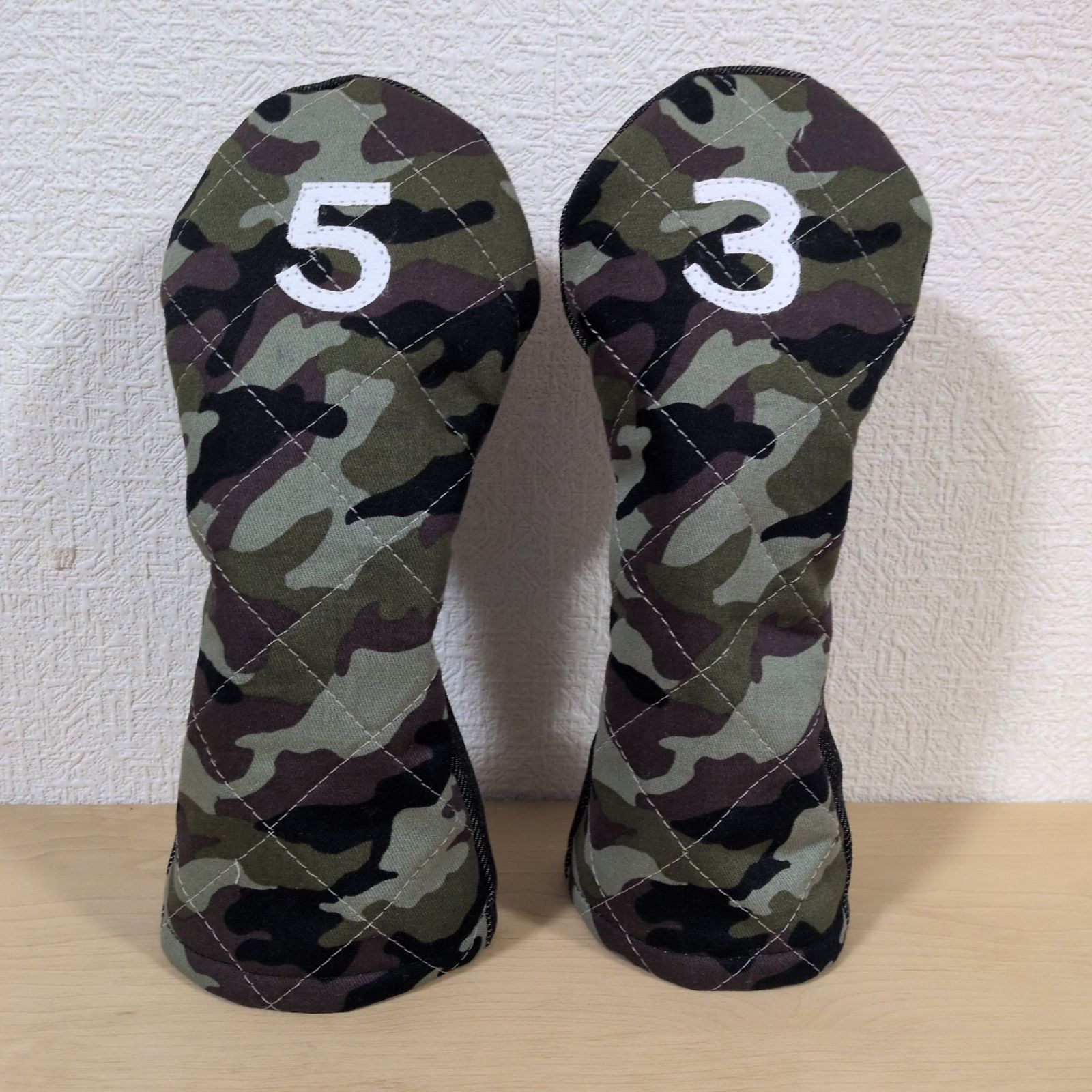 ゴルフヘッドカバー フェアウェイウッド用2点セット ハンドメイド 