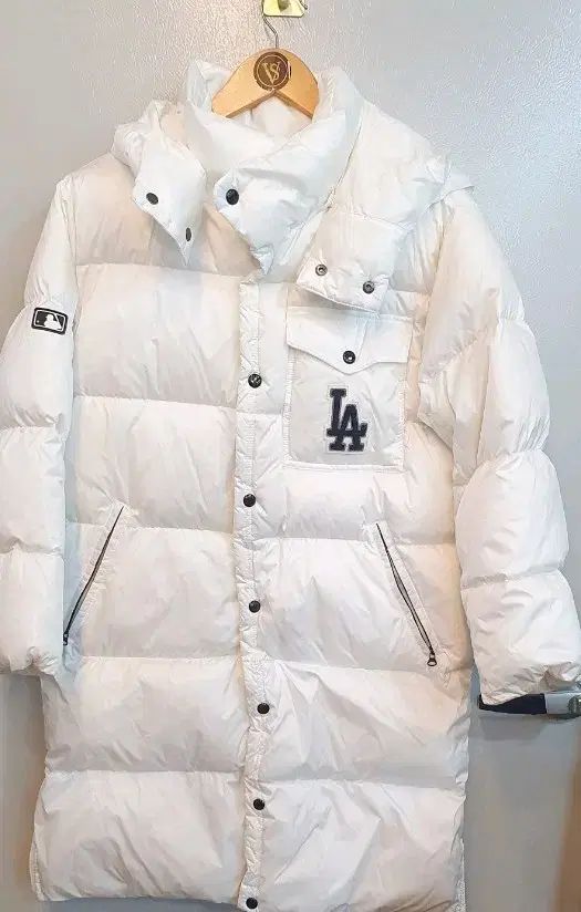 MLB LA ドジャーズ グースダウン ロングダウンジャケット 白 150