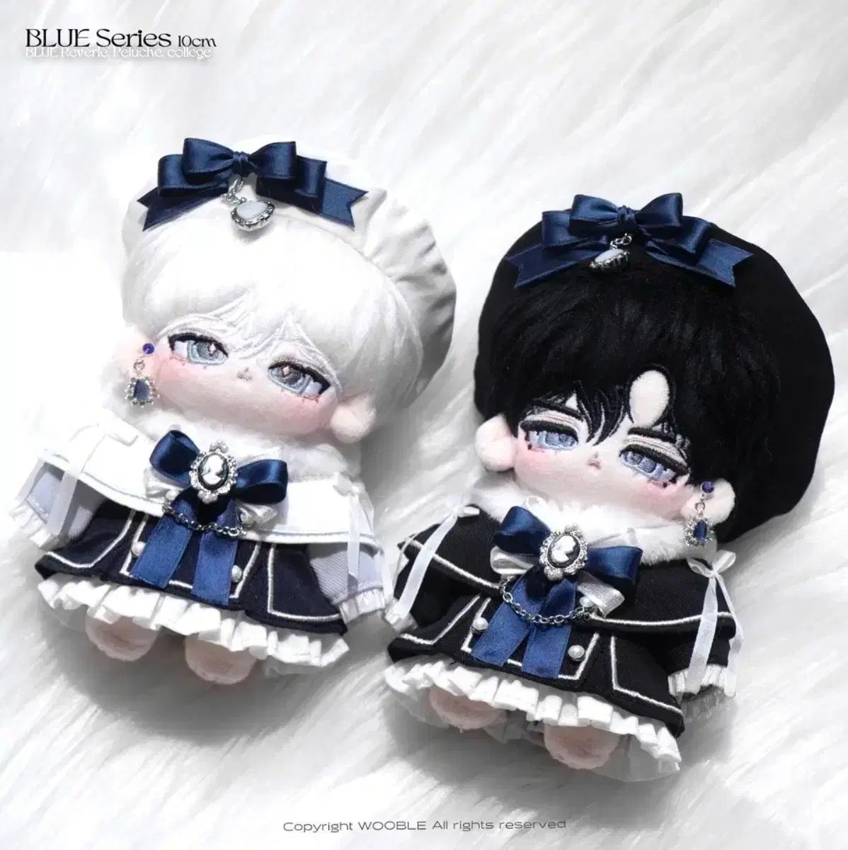 WOOBLE ブルーシリーズ 10cm 無属性 ぬい ぬいぐるみ 백야 극야