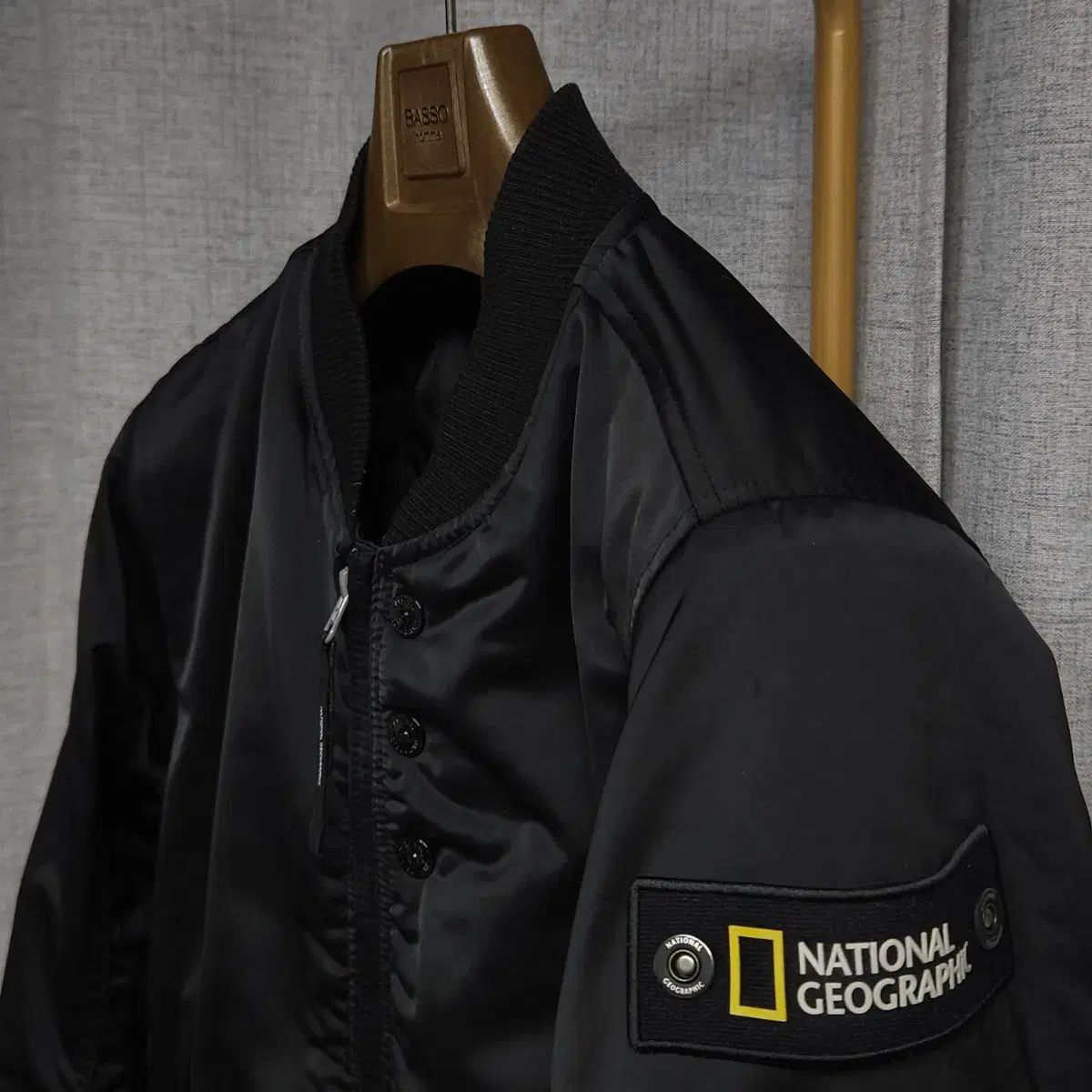 S ナショナルジオグラフィック MA 1ジャケット ブラック