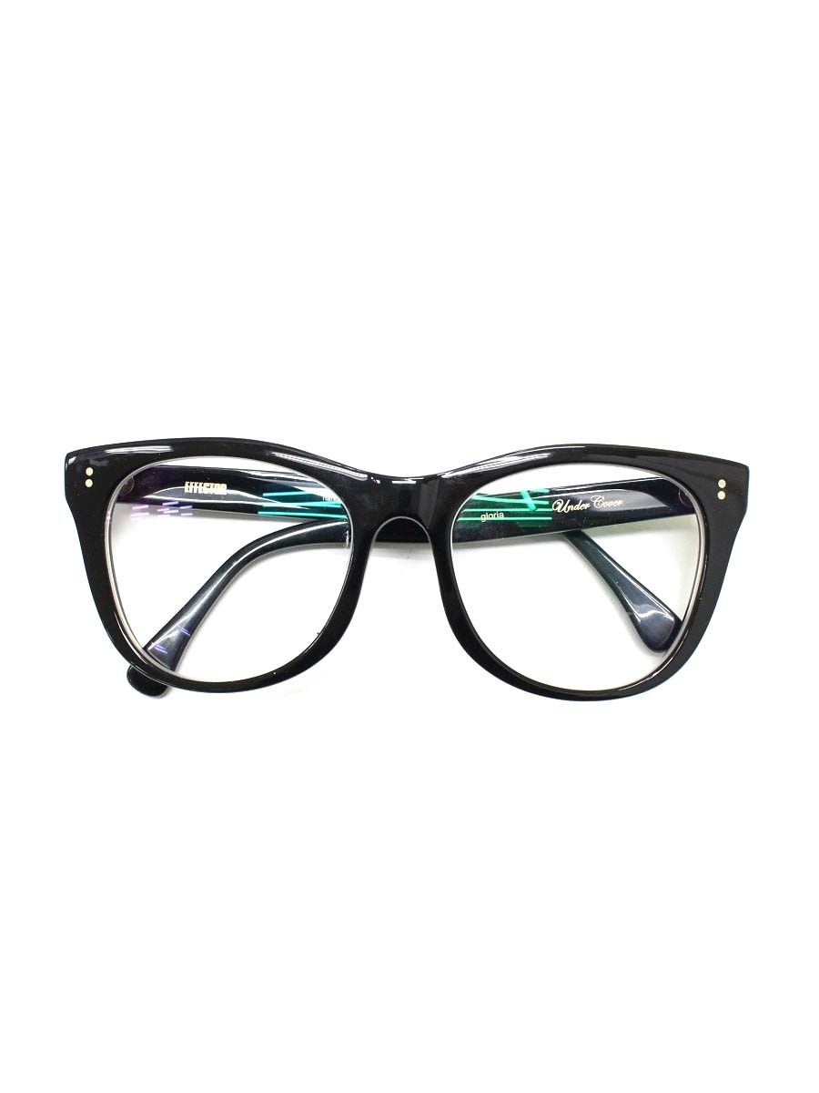 エフェクター gloria グロリア メガネ ブラック セルフレーム ボストン