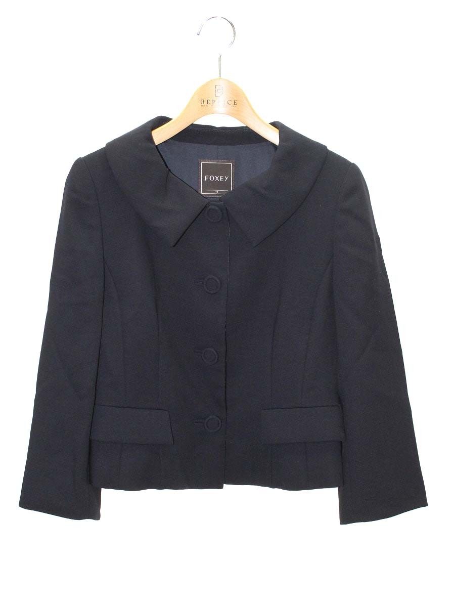 フォクシーブティック サクセススーツ 24939 ジャケット 40 ネイビー