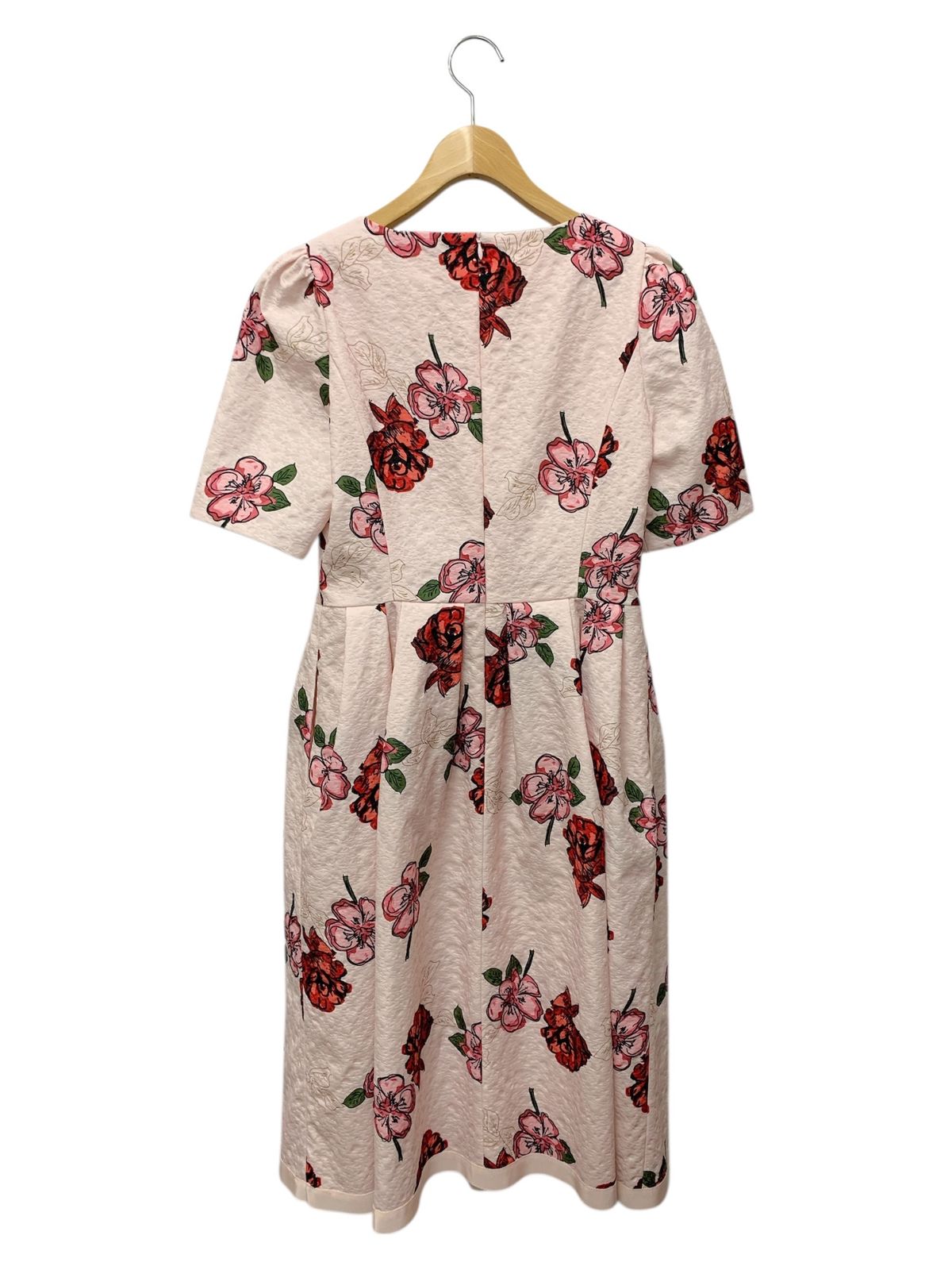 エムズグレイシー フラワープリントタックワンピース 511537 38 ピンク