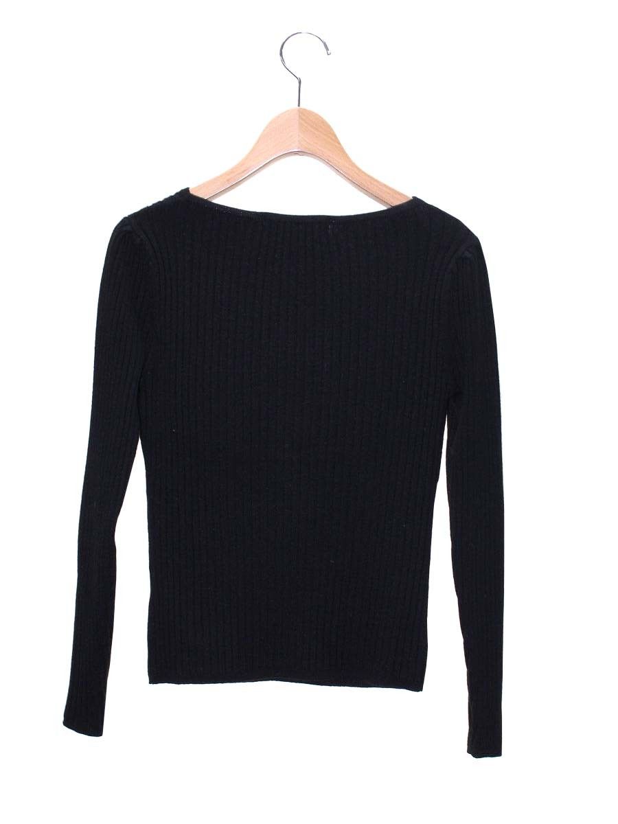 エムズグレイシー 818579 ニット セーター 38 ブラック ストレッチ