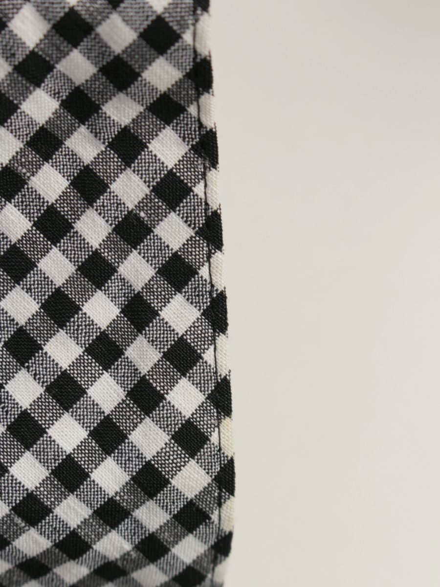エムズグレイシー 019107 ジャケット 38 ブラック/ホワイト ギンガム