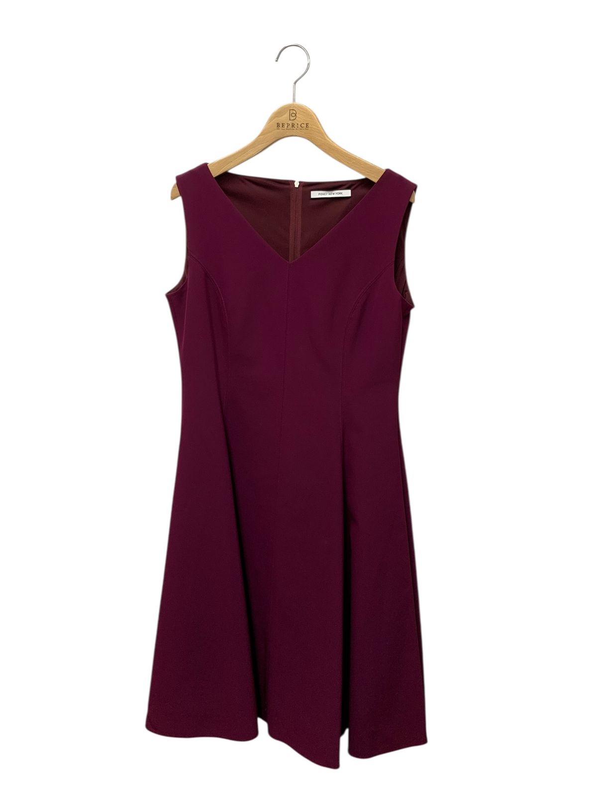 フォクシーニューヨーク ドレス ベルフラワー 39856 ワンピース 40 パープル