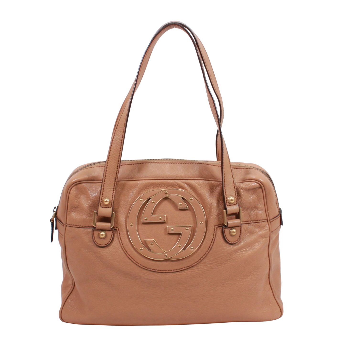 GUCCI グッチ インターロッキングG 121544 ハンドバッグ レザー 