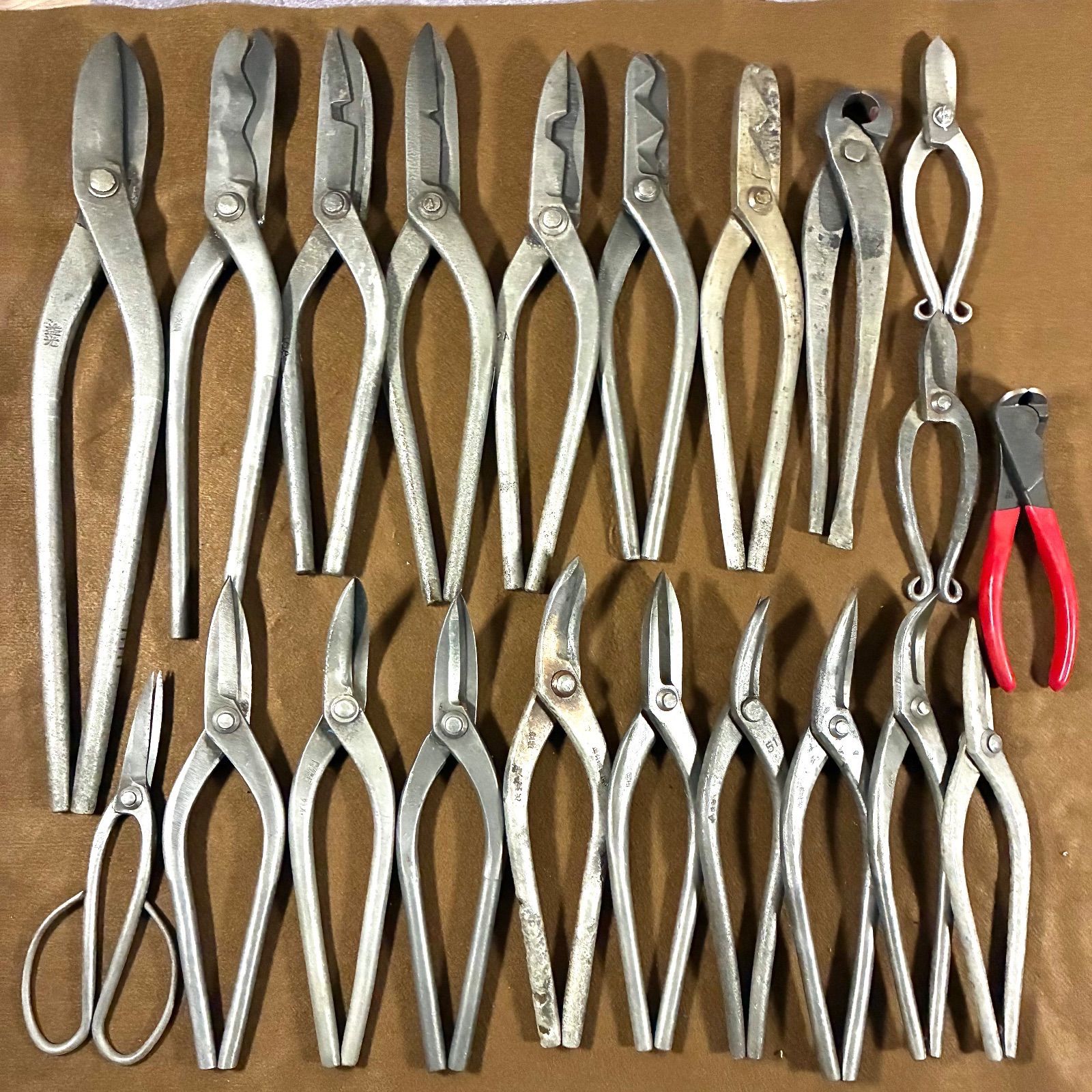 まとめ売り 板金ハサミ 金切り鋏 各種21本 み 盛光 喜光 益光