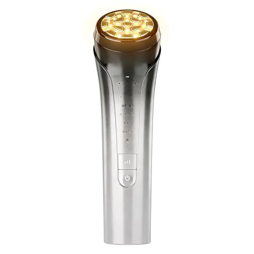 美顔器 EMS 美容器 RF美顔器 自宅エステ 4000 mAh大容量バッテリー付き 目元美顔器 多機能美容器 微電流 イオン導出 イオン導入 1台多役 6種類モード 3段階レベル 光エステ 目元ケア 肌ケア 口元ケア 温冷ケア 冷感機能 クリー m